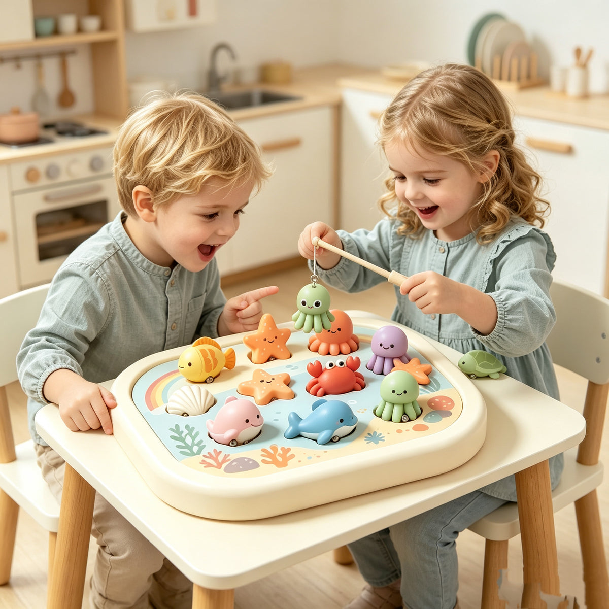 🎣Magnetic Ocean Fishing Game for Toddlers