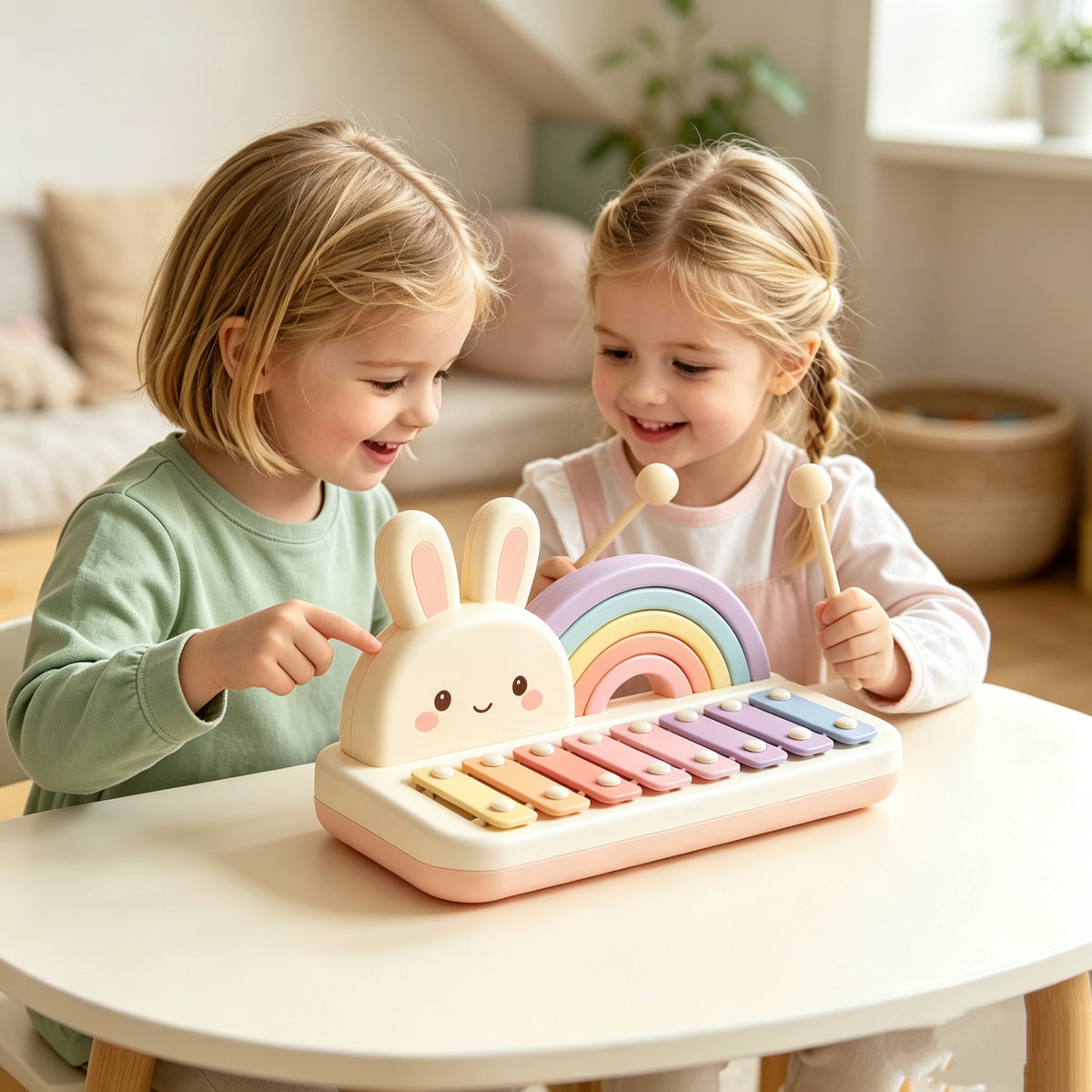 🎵Bunny Rainbow Xylophone for Toddlers