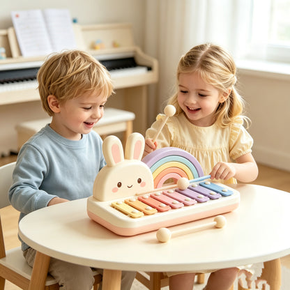 🎵Bunny Rainbow Xylophone for Toddlers