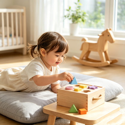 🟡Zunessa Wooden Shape Sorting Box