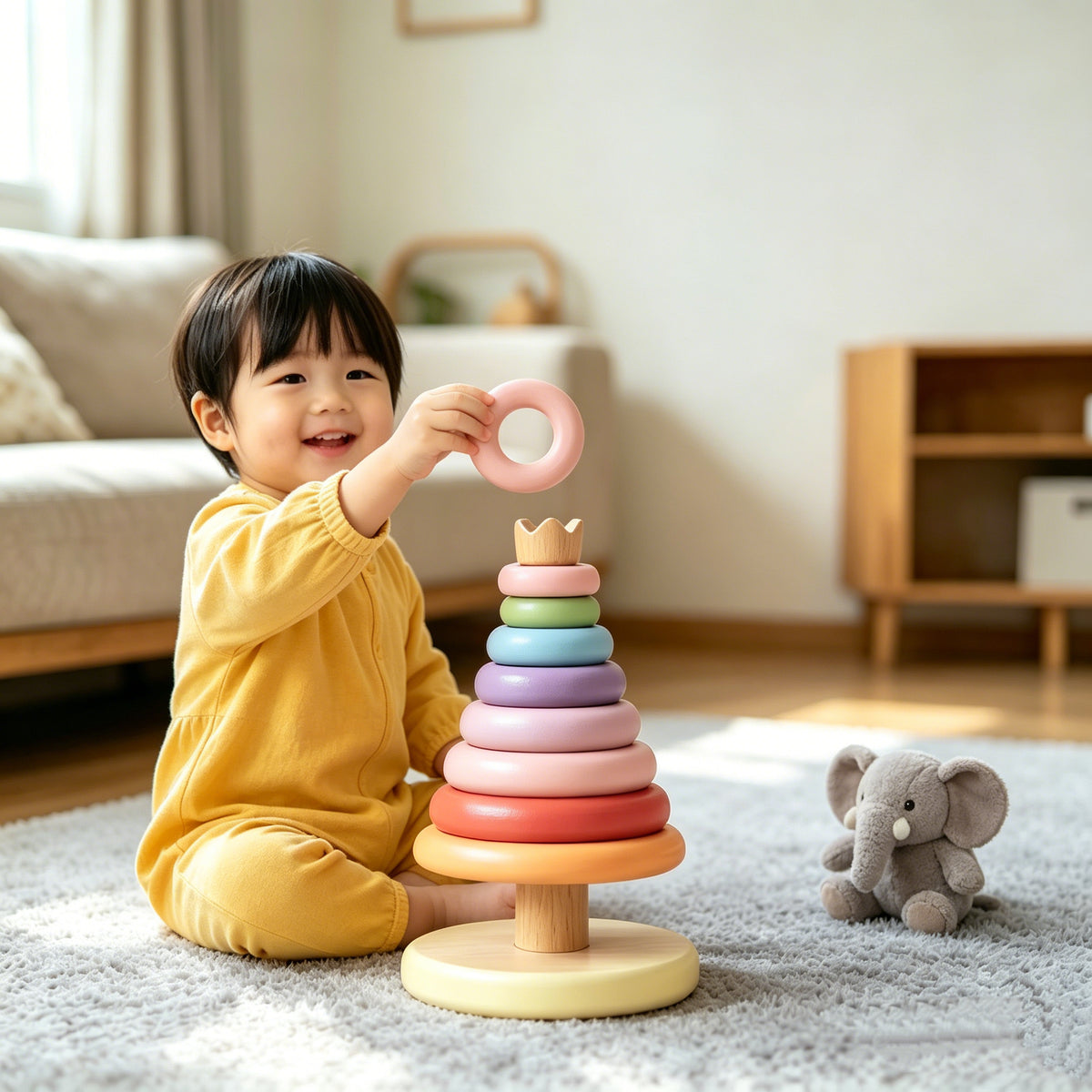 🌳 Rainbow Stacking Tree