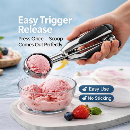 🍨🍦𝑺𝒕𝒂𝒊𝒏𝒍𝒆𝒔𝒔 𝑺𝒕𝒆𝒆𝒍 𝑰𝒄𝒆 𝑪𝒓𝒆𝒂𝒎 𝑺𝒄𝒐𝒐𝒑 𝒘𝒊𝒕𝒉 𝑬𝒂𝒔𝒚 𝑻𝒓𝒊𝒈𝒈𝒆𝒓 𝑹𝒆𝒍𝒆𝒂𝒔𝒆 – 𝑯𝒆𝒂𝒗𝒚 𝑫𝒖𝒕𝒚 𝑬𝒓𝒈𝒐𝒏𝒐𝒎𝒊𝒄 𝑺𝒄𝒐𝒐𝒑𝒆𝒓 𝒇𝒐𝒓 𝑷𝒆𝒓𝒇𝒆𝒄𝒕 𝑰𝒄𝒆 𝑪𝒓𝒆𝒂𝒎 𝑩𝒂𝒍𝒍𝒔