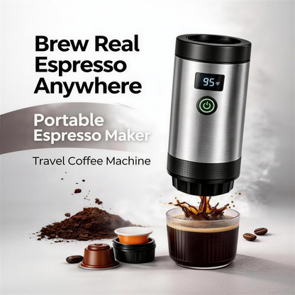 ☕𝑷𝒐𝒓𝒕𝒂𝒃𝒍𝒆 𝑬𝒔𝒑𝒓𝒆𝒔𝒔𝒐 𝑴𝒂𝒌𝒆𝒓 – 𝑼𝑺𝑩 𝑹𝒆𝒄𝒉𝒂𝒓𝒈𝒆𝒂𝒃𝒍𝒆 𝑻𝒓𝒂𝒗𝒆𝒍 𝑪𝒐𝒇𝒇𝒆𝒆 𝑴𝒂𝒄𝒉𝒊𝒏𝒆 𝒇𝒐𝒓 𝑪𝒂𝒑𝒔𝒖𝒍𝒆𝒔 & 𝑮𝒓𝒐𝒖𝒏𝒅 𝑪𝒐𝒇𝒇𝒆𝒆